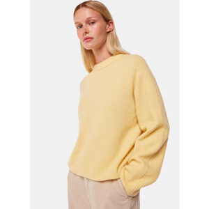 Whistles Yellow Alana Wool Mix Crew Neck